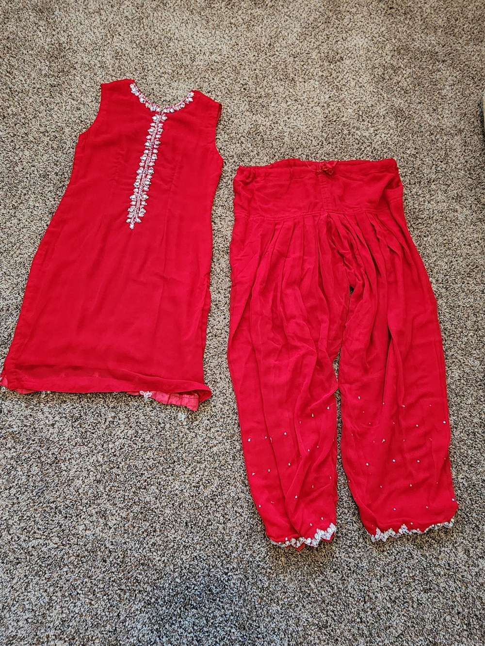 Whimsical Sleeveless Kurta & Dhoti Pants